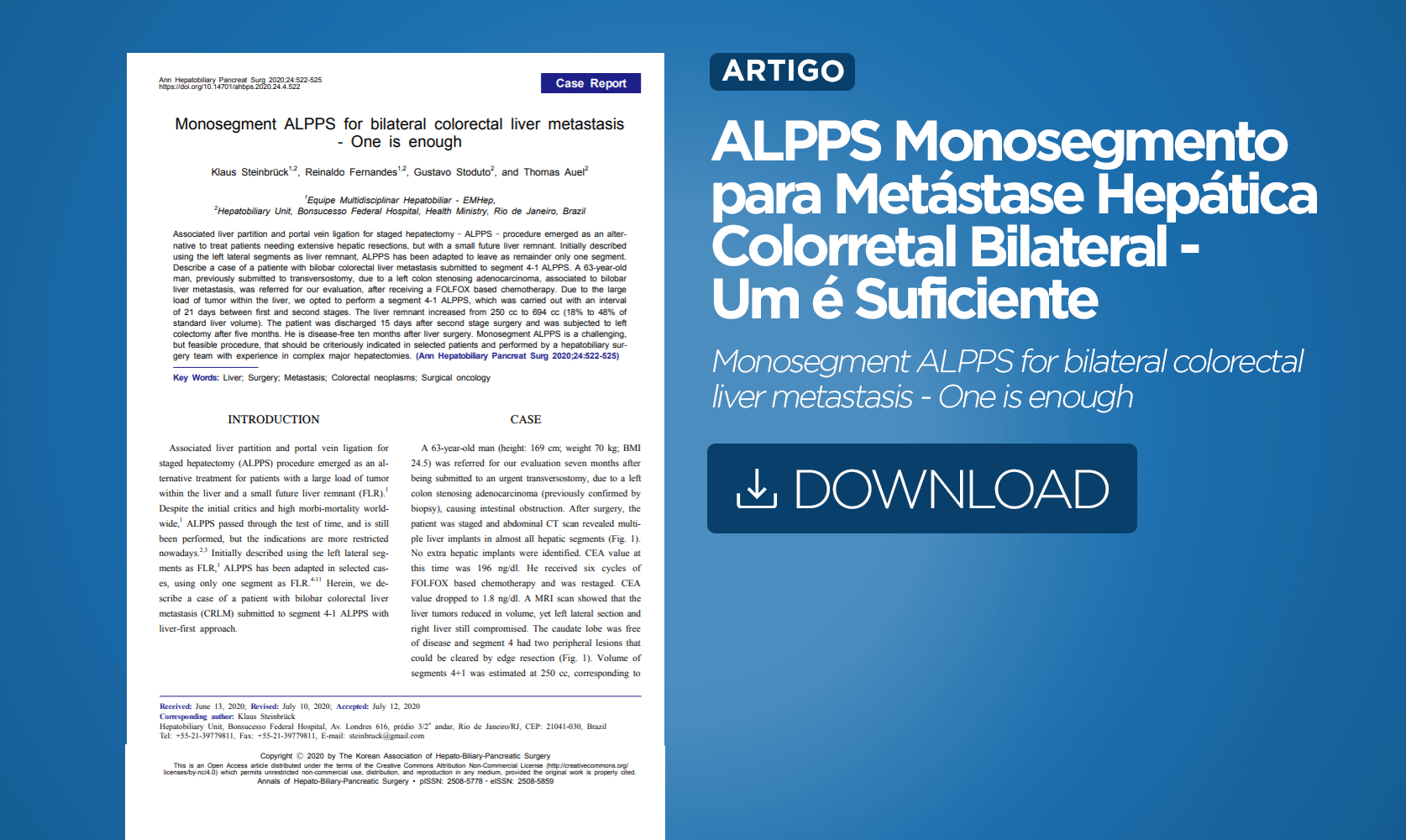 ALPPS Monosegmento - Klaus Steinbrück